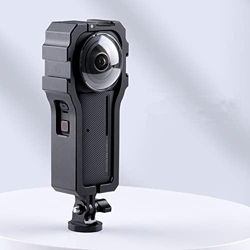 Метална Защитна Рамка DAGIJIRD с 3 Дупки за студено Башмака Защитно Frame Фотоапарат-Клетка за Панорамната камера Insta360 One RS