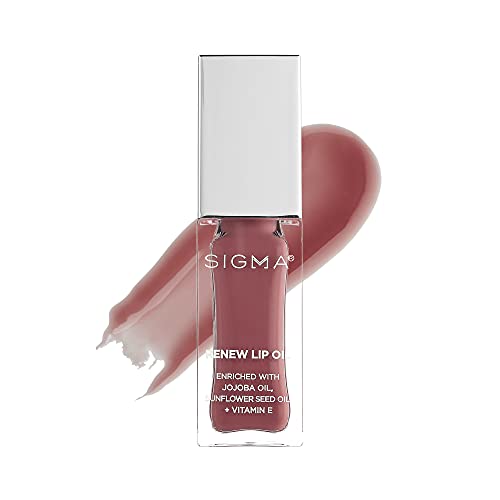 Sigma Beauty ReМасло за устни - Berry Muave Sheen - Питателна, не е Лепкава масло за устни с фин блясък - Гланц за устни без парабени