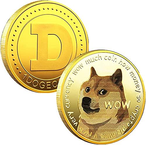 Възпоменателна Монета Dogecoin с тегло 1 унция, Златна Криптовалюта Dogecoin 2021, Лимитирана Серия Сбирка от Монети, Виртуална