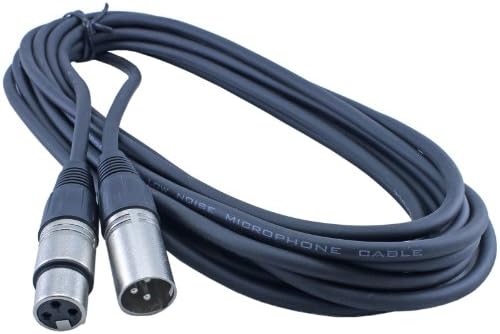 MCSPROAUDIO 2 Бр Проверени 100 Фута аудио кабел от мъжете за една жена с 3-пинов XLR микрофон