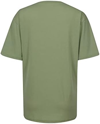Горната Риза за Дами Лято Есен в памучна Риза за Късна закуска с Шарките на Сърцето с Къс Ръкав H5 H5