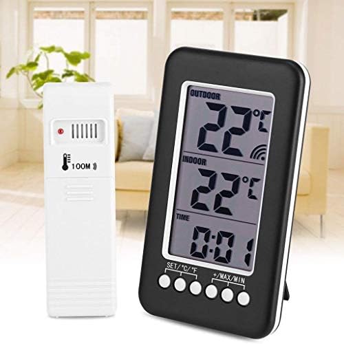 Измерване на Температура Часа XJJZS, LCD Цифров Вътрешен Външен Термометър, Електронен Термометър и Влагомер