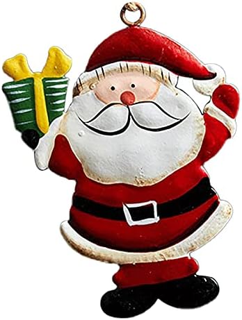XIOS Коледна Украса Зимни Ваканции Дядо коледа, Снежен човек Iron Висулка Ръчно Рисувана Украса Американската Ретро Коледно Дърво за Украса