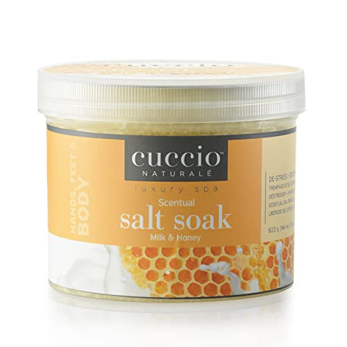 Cuccio Naturale Scentual Salt Soak - Засилването на сол с неустоим аромат - Подмладява и успокоява уморените Крака - Омекотява