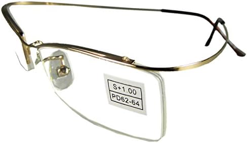 Очила за четене Circleperson Reader с антирефлексно покритие, полуободок, гъвкава метална дужка, лампа