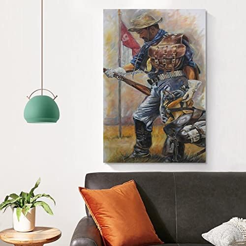 MLXFCGA Плакат с Образа на Войник Бъфало, Живопис върху Платно, Постери и Щампи, Стенни Художествени Картини за Всекидневната, Декора в Спалнята,