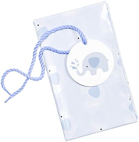 Голям пластмасов подарък пакет WRAPAHOLIC 56 за малки момчета - Сладък дизайн във формата на синьо слон за детската душа, детски