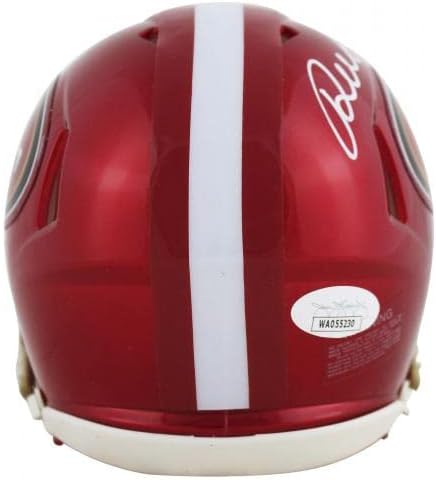 49ers Дибо Самуел Подписа Мини-Каска Flash Speed С Автограф от JSA Знам - Мини-Каски NFL С Автограф