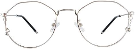 Метални очила в метални рамки SHINU с веригата, блокиране на синя светлина, Прогресивно многофокусные Компютърни Оптични Очила
