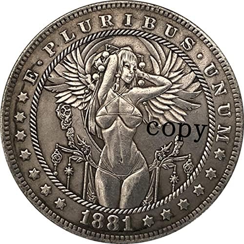 Никелова монета Hobo 1881-Кубиков долар Морган САЩ