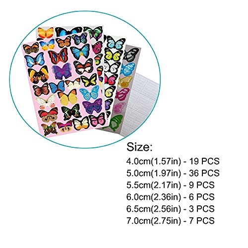 80 БР Стикери за стена с Пеперуди, 3D Стикери за Декора на стените с Пеперуди за Дома Стените на Стаята, Детски Декор