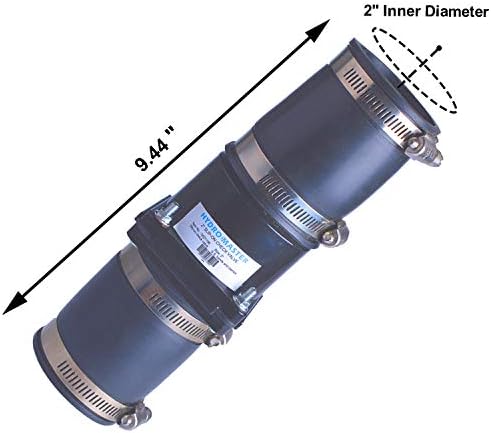Клапан Пластмасови Отстойного помпа Hydro Master със Скоби от Неръждаема стомана, 2 инча
