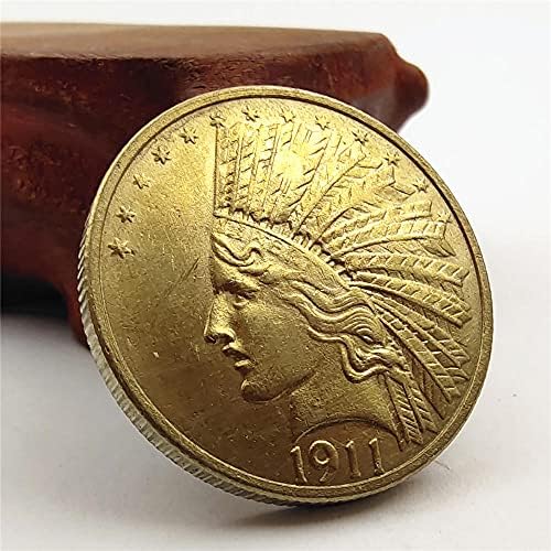 Adacryptocoincryptocurrency Любима Индийска Монета Златна Монета 1911 Eagle Ocean Възпоменателна Монета Са Подбрани Монета
