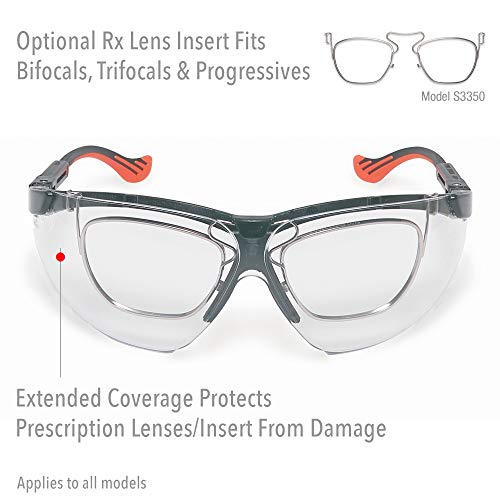 Защитни очила Uvex by Honeywell Genesis XC в черна рамка с леща SCT-Reflect 50 и твърдо покритие Ultra-Dura, защищающим от надраскване