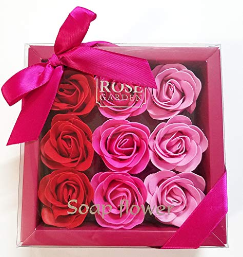 Скоростна Цвете Сапун за вана с аромат на Рози Flora, Rose Сапун, с Растителни Етерично масло в кутия за Подарък, Подарък за