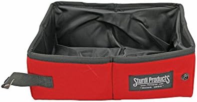 STURDI PRODUCTS SturdiBox Сгъваема Водоустойчива кутия за домашни любимци, 1 галон, Черна