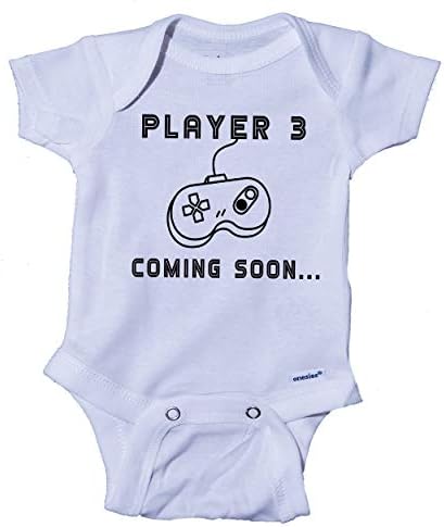 Мастило Trendz® Играч 3 Скоро ще се появи. Обява за бременността на детето Детски дрехи® Боди-Гащеризон
