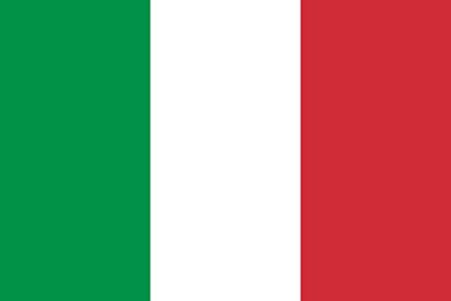 TENNER.LONDON Комплект от 5 Знамената на Италия, Тъканно Апликация със сито печат, която може да се пере в машина, Прехвърляне на