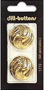 Копчета от Копър 25 мм 2 елемента Злато с 2 Дупки