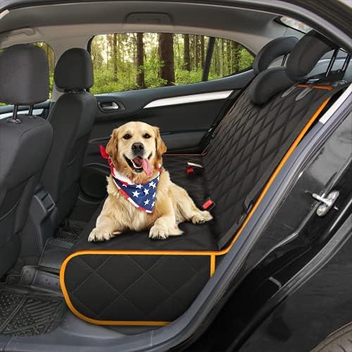 Калъф за столче за кола Active Pets за кучета на Задната седалка, Непромокаеми Покривала за седалките на кучета за автомобили,
