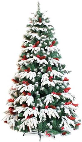 DLPY Стекающаяся Снежна Коледна бор с Окачени Изкуствена Коледна елха украсена с шишками, Традиционните Елхи за помещения,