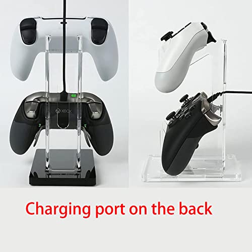 Акрилна поставка Универсална Двойна Поставка за контролер PS4 PS5 Xbox ONE Switch, За съхранение, Лесен за почистване, Устойчив