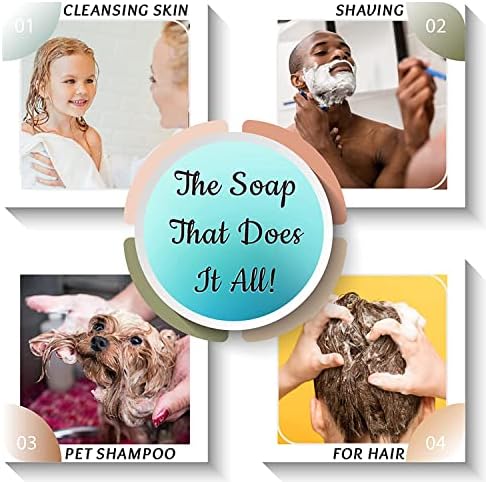 Естествен сапун, без аромати и оцветители Amish Farms за чувствителна кожа (5 големи блокчета в пакета) - Овлажняващ сапун