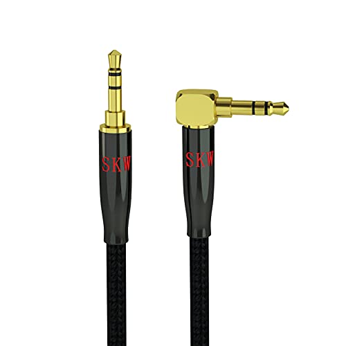 Кабел SKW Aux за кола (Hi-Fi звук), Aux Кабел от 3,5 мм до 3,5 мм Стерео Аудио Кабел / Кабел Аудиоразъема / Кабел за слушалки за домашно
