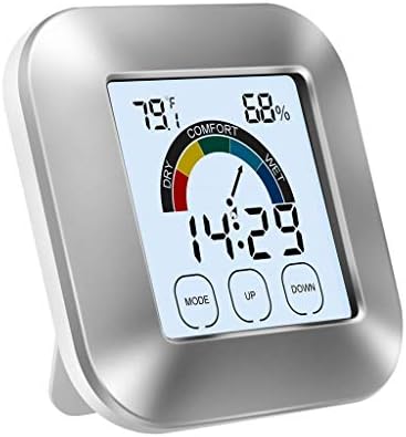 Термометър WODMB, Цифров изглаждат време на Влагомер, Термометър за стая, дисплей за температура и Влажност с Индикатора за комфорт
