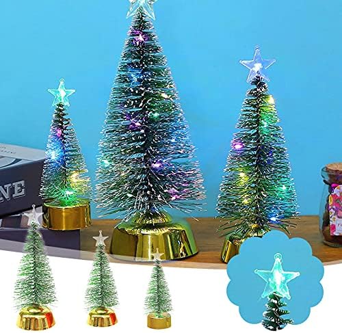 Y02523 Мини-Коледно Дърво, От Кедър, Настолна Малка Коледна Елха, Коледни Подаръци