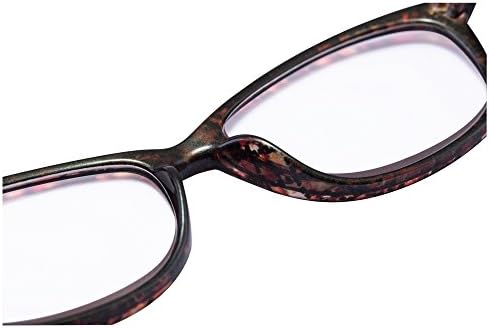 EYEGUARD Висока Мощност за Увеличаване на 2 Чифта Очила За четене с Пружинным тръба на шарнирна Връзка Ултра Прозрачни Дамски