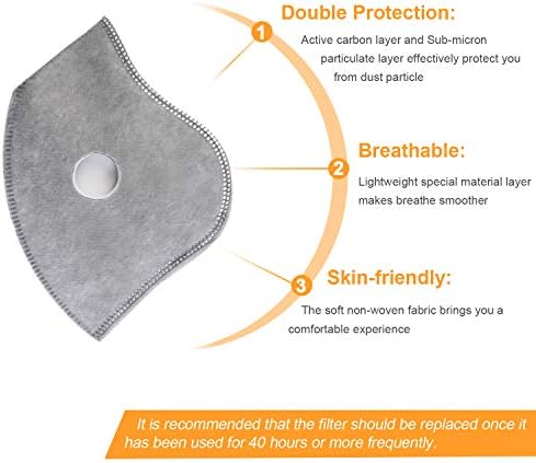 Маска за лице AstroAI Множество Пылезащитная маска с филтри, регулируем за обработка на дървен материал, строителството, на