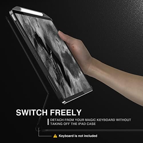 Магнитен калъф SWITCHEASY CoverBuddy 2021-2022 за iPad Pro 12,9 (5-6-то поколение) с държач за моливи, който е съвместим с Magic