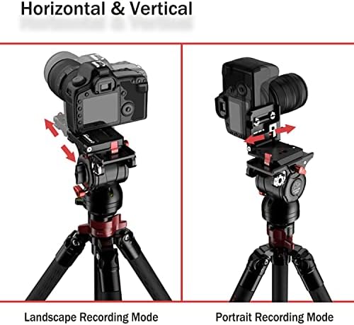 Комплект глава за камери IFOOTAGE, Быстроразъемная табела за течна главата K5, на Статив.Монопод, Хоризонтален и Вертикален дизайн