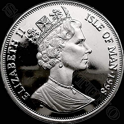 1998 БИРМА КОТ - Необращенная Медно - никелова монета в купюри от 1 короната - Остров Ман