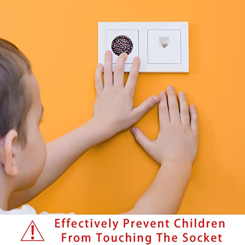 24 Опаковки на Защитени от деца Електрически Защитни Капачки За защита от деца Капачки За контакти С модел Рейнбоу на Еднорога