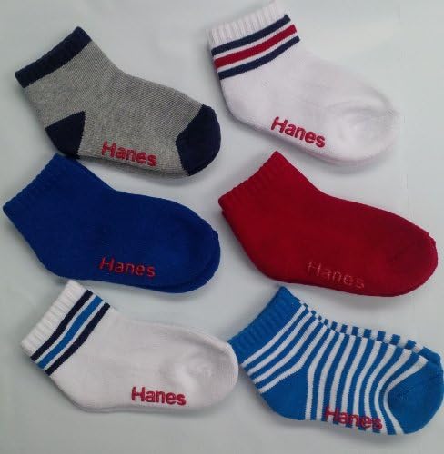Чорапи EZ Sort за бебета и малки деца Hanes Boys' Бебе/За деца 6-Pk