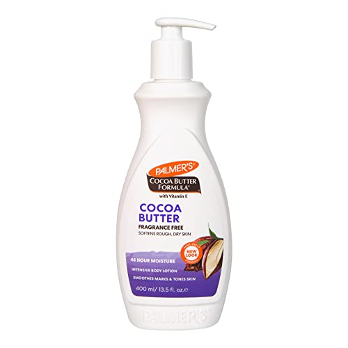 Лосион за тяло Palmer's Cocoa Butter Formula Дейли Skin Therapy с витамин е, без ароматизатори, 13,5 грама (опаковка от 4 броя)