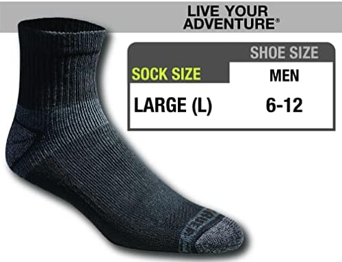 Комплект мъжки чорапи Еди Bauer Dura Dri С контрол на влажност Quarter Чорапи Multipack