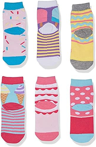 Джефрис Чорапи за момичета Пот Третира Сладолед /Понички Модни Чорапи за екипажа на 6 Чифта В опаковка