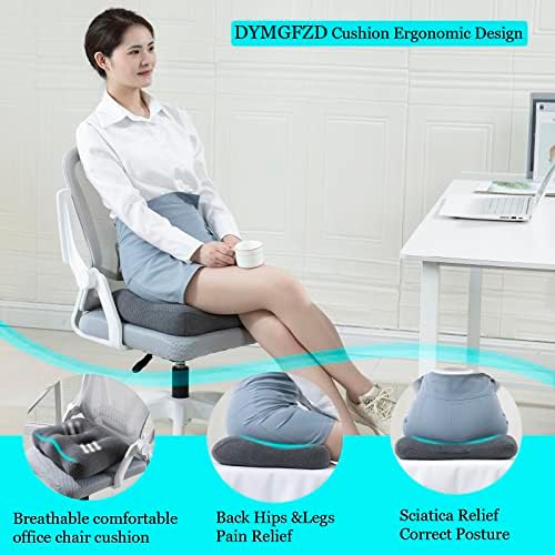 DYMGFZD Възглавница за подкрепа на долната част на гърба и седалката за Офис стол, Кола, Удобна Възглавница за стол/Ролки, Поддържаща Възглавница Подобрява Стойката си