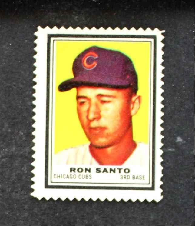 1962 Топпс Рон Санто Чикаго Къбс (бейзболна картичка) EX/MT Cubs