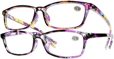 2 бр Старинни Класически Дамски слънчеви Очила За Четене с Пълен Цвете В Правоъгълна Рамка От Смола С Лещи