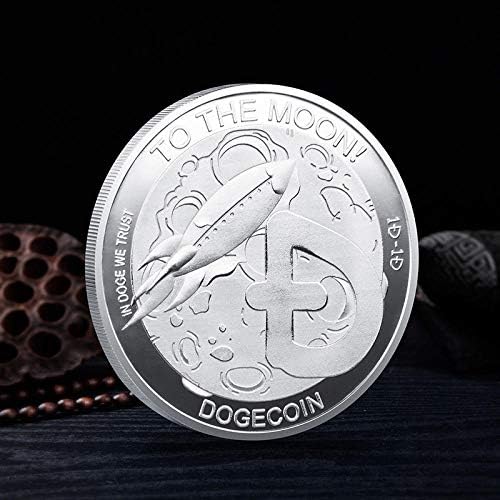 Възпоменателна Монета Dogecoin с тегло 1 унция, сребърно покритие Криптовалюта Dogecoin 2021, Лимитирана Серия Сбирка от Монети,