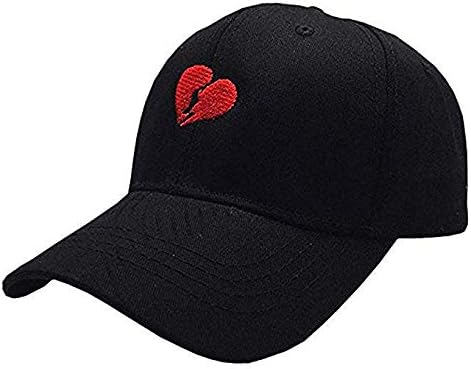Бейзболна шапка с бродирани Разбито Сърце, Регулируема Заоблена Шапка Папина