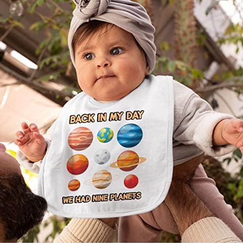 По Мое време имахме Детски Престилки Nine Planets - Арт-Лигавници за Хранене на деца - Печатни престилки за хранене