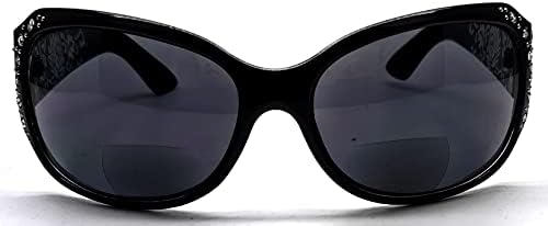 Бифокални Очила За Четене, слънчеви Очила за Жени, Пълен с Планински Кристал, Прозрачен, на Извънгабаритни, Дизайнерски,