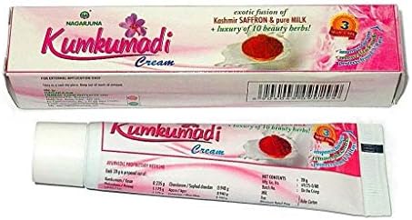 Крем Кумкумади - Дари шафран и Чисто мляко + Лукс от 10 козметични билки от NAGARJUNA