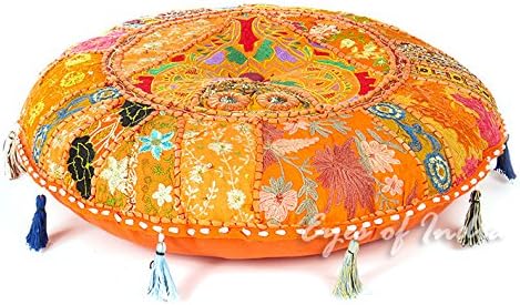 Декоративна Калъфка Eyes of India в стил Мозайка в стил бохо, Цветни Чехольчик впечатлява със своя бохемски стил за дивана, Ръчна изработка,
