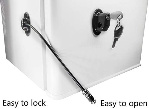 REZIPO - Заключване на вратата на хладилника с 2 ключове, Заключване за файл, Ключалката на вратата на фризера и заключване за защита